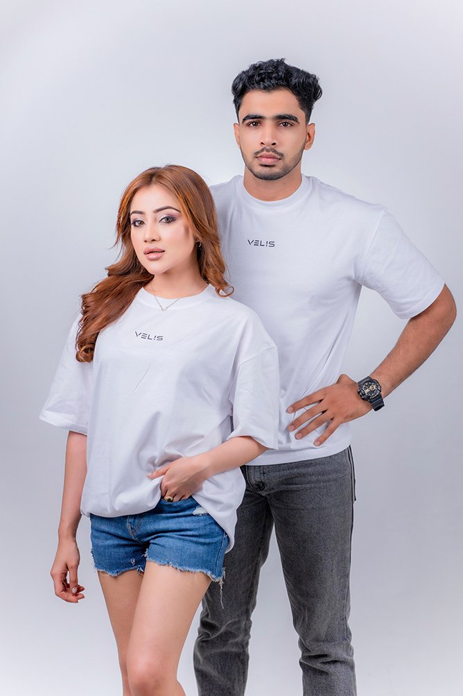 Velis - Swell Feeling Oversized T-Shirt – White